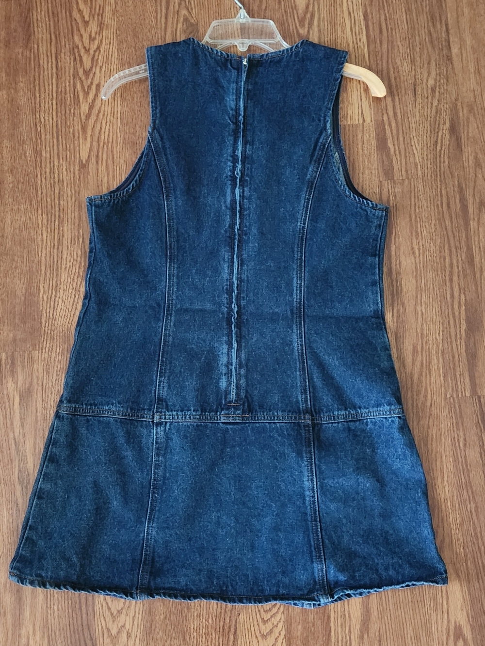 Cider Dark Blue Denim Mini Dress - Picture 2 of 7